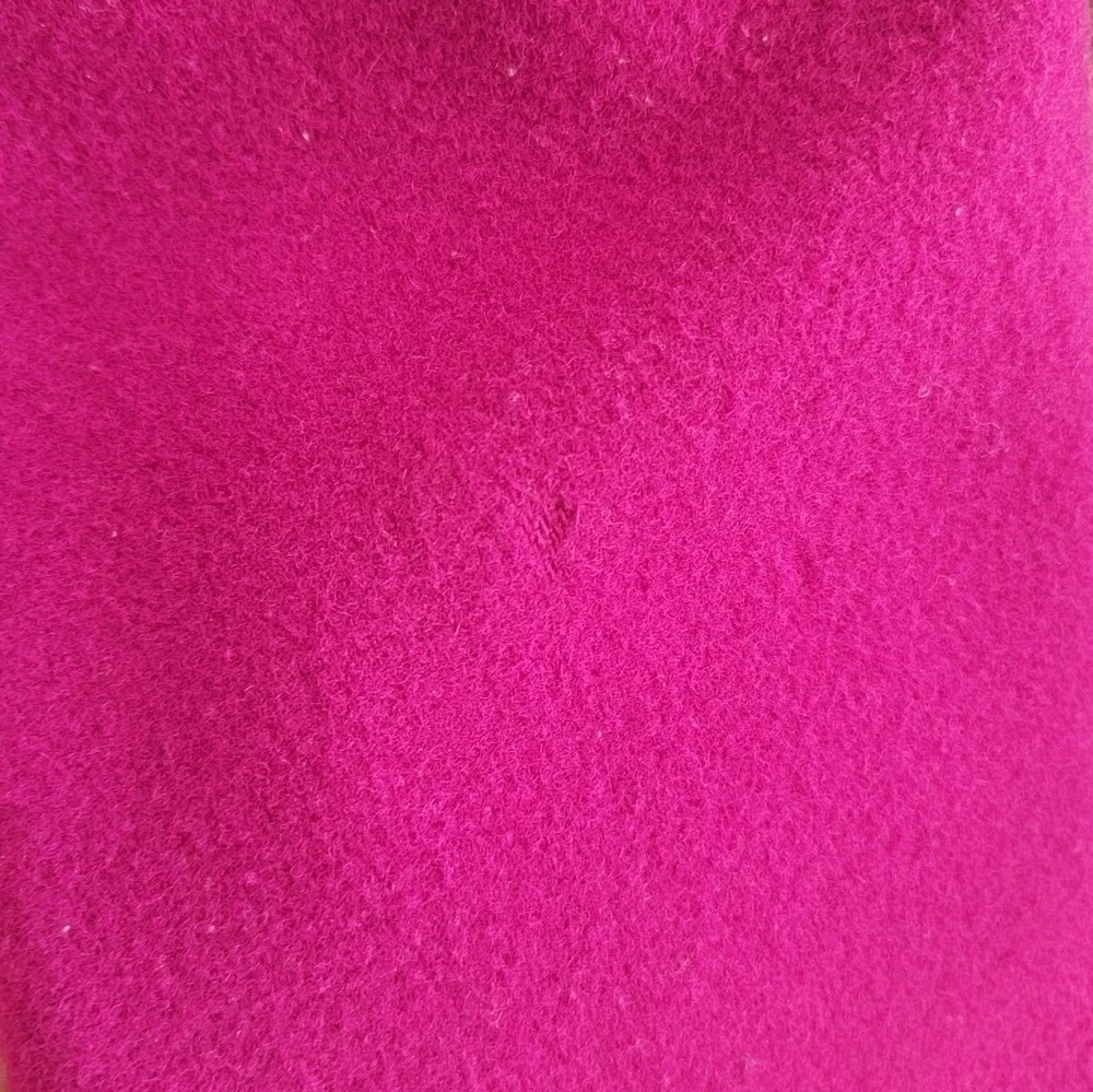 Vintage Mackintosh of New England Magenta Wool Button Front Coat